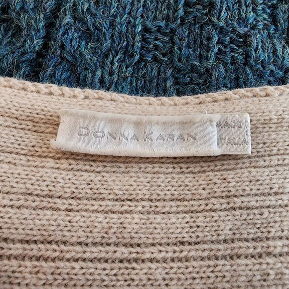 Donna Karan Casual Luxe White Label Runway $895 Wool/Cashmere Sweater Dress Sz M - Picture 9 of 11